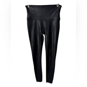 SPANX Faux Leather Leggings Womens Size Medium
